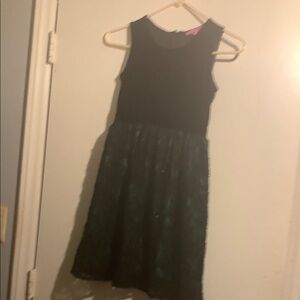 Glamour Black‎ and Green Formal Kids Dress